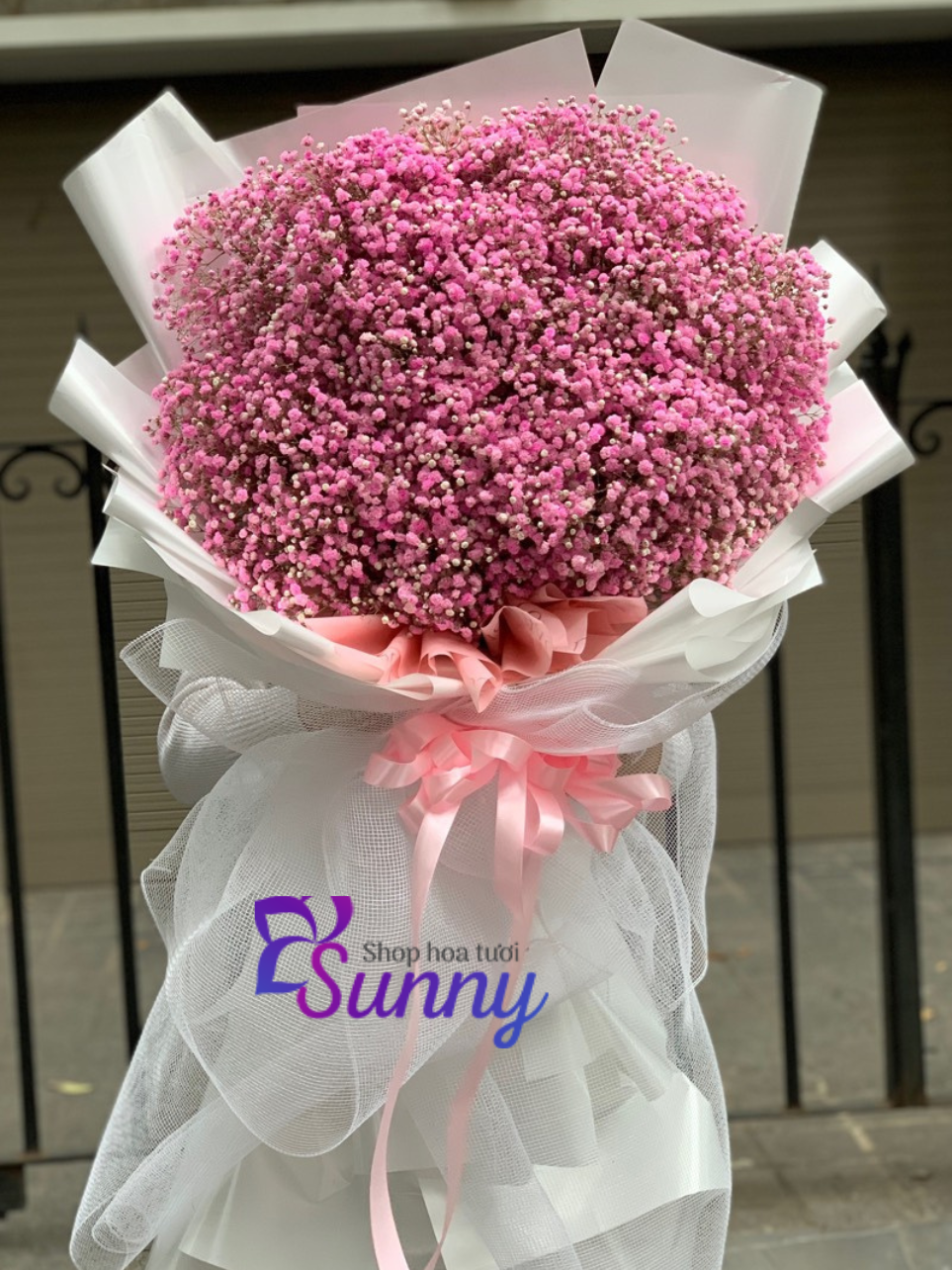 Bó Hoa Baby Hồng - M403 6 Thiet ke chua co ten 64