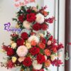 Lẵng Hoa 2 Tầng Sắc Mặt Trời - M407 2 gio-hoa-tang-sinh-nhat