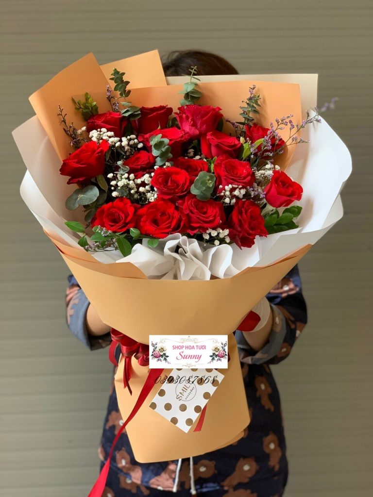 Bó Hoa Hồng Đỏ Giảm Giá 760