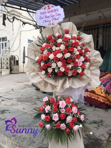 Đặt hoa khai trương Hà Nội hỏa tốc tại Shop hoa tươi Sunny 17 Điện hoa khai trương Hà Nội