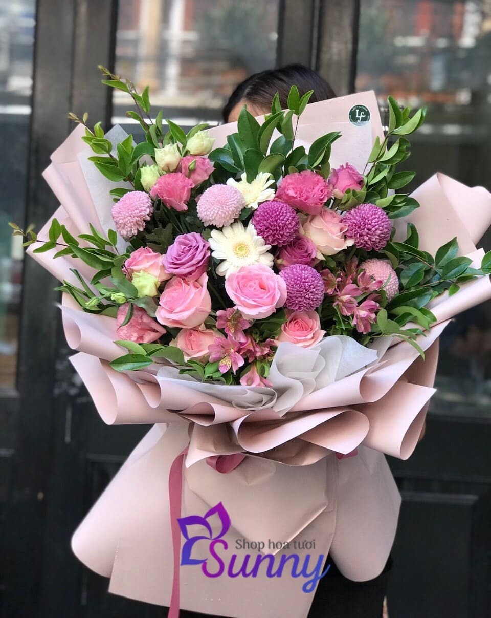 Đặt hoa khai trương Hà Nội hỏa tốc tại Shop hoa tươi Sunny 24 Bó hoa khai trương