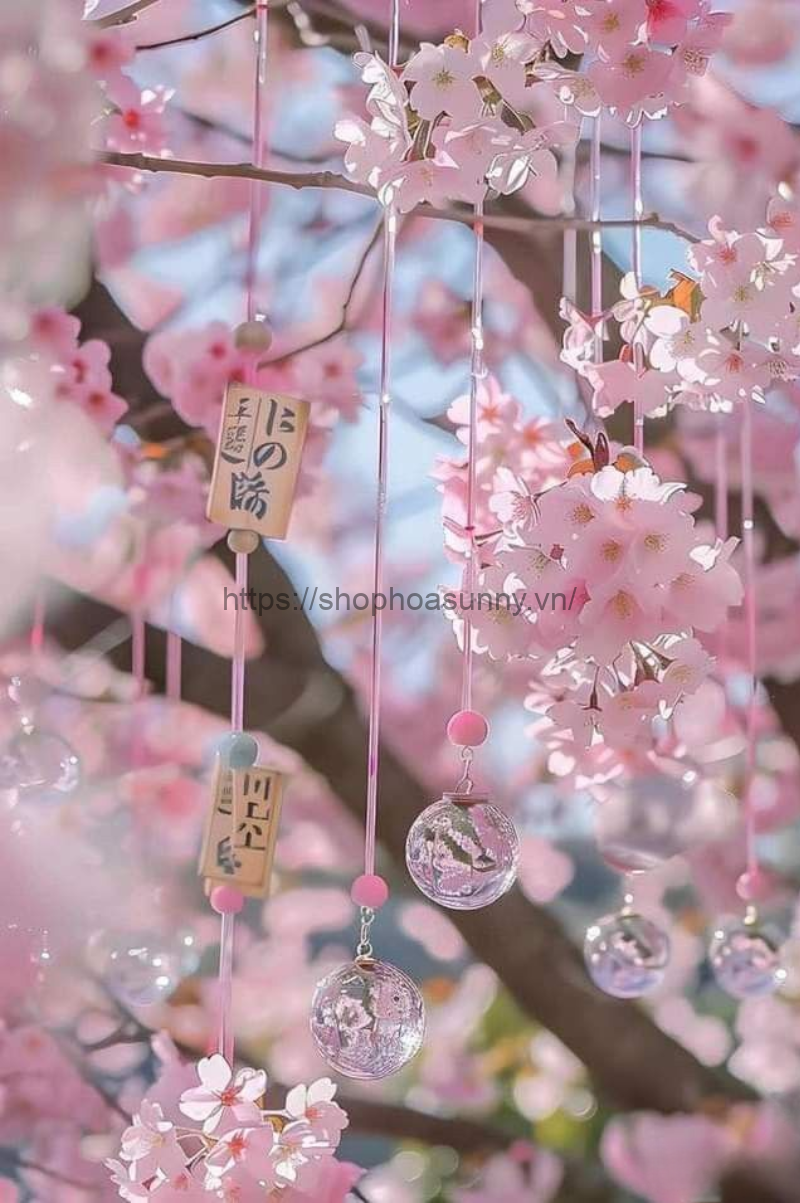 Hoa anh đào thể hiện sự lãng mạn của tình yêu