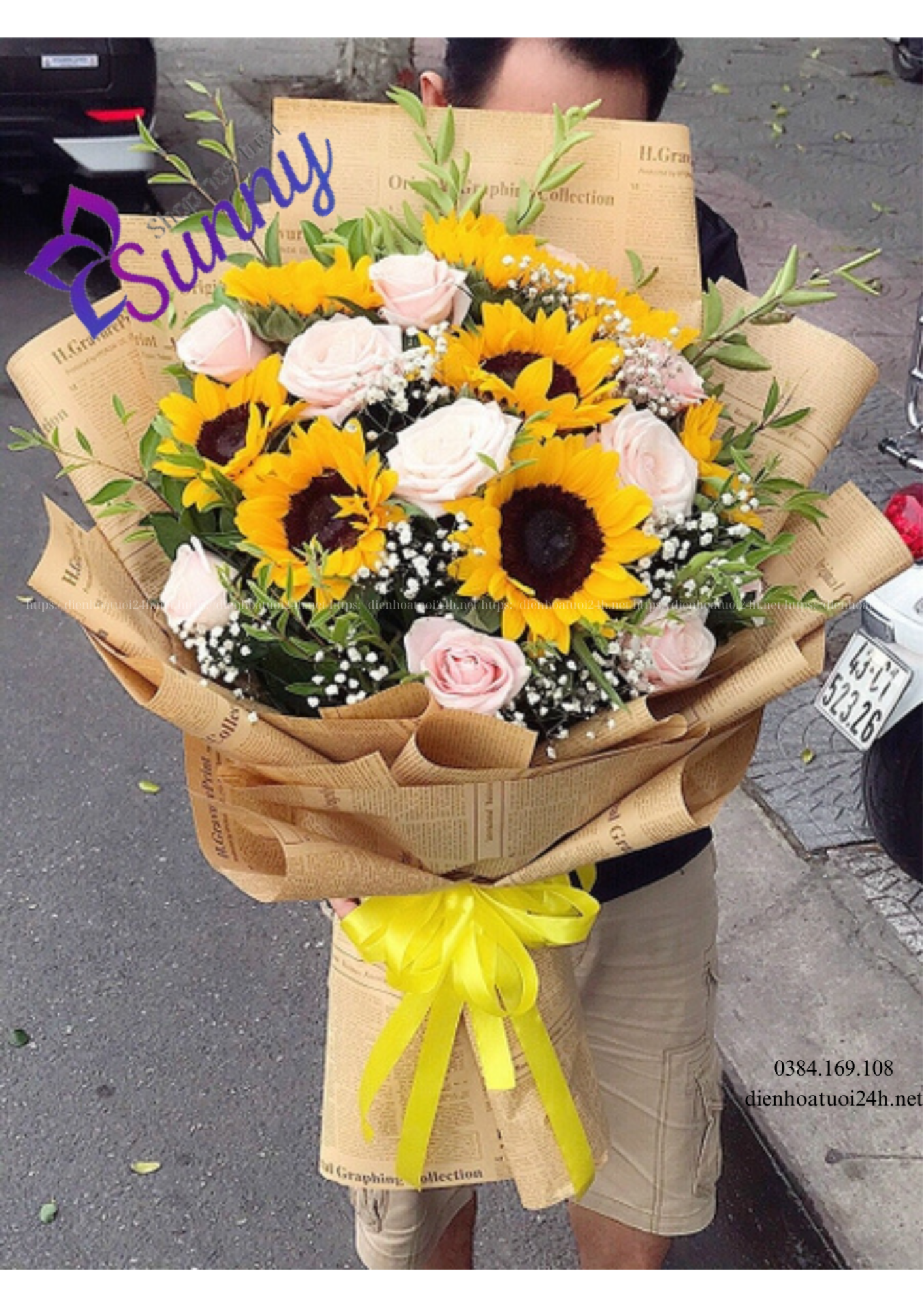 Bó hoa hướng dương Bó hoa hướng dương