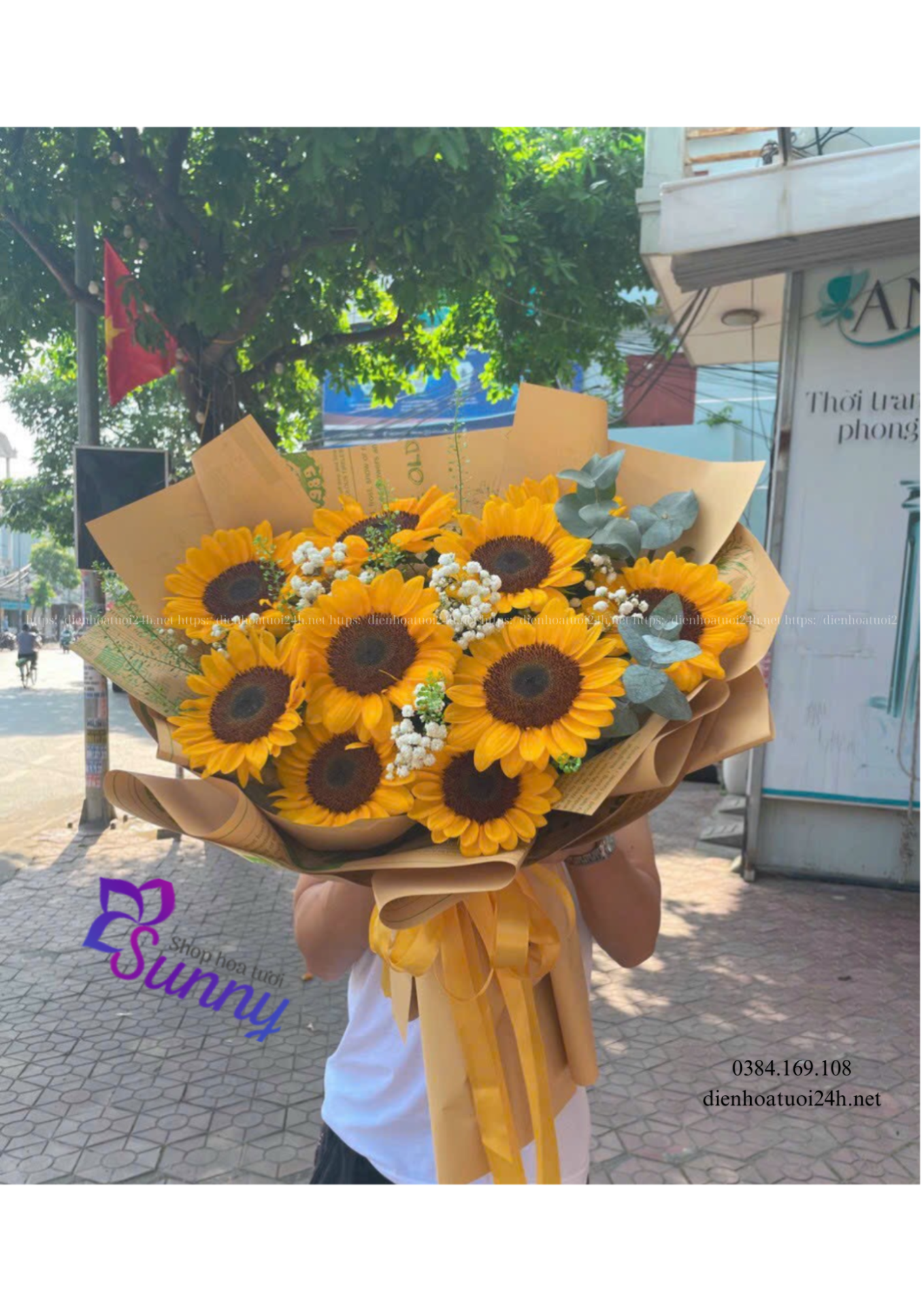 Bó hoa hướng dương Bó hoa hướng dương