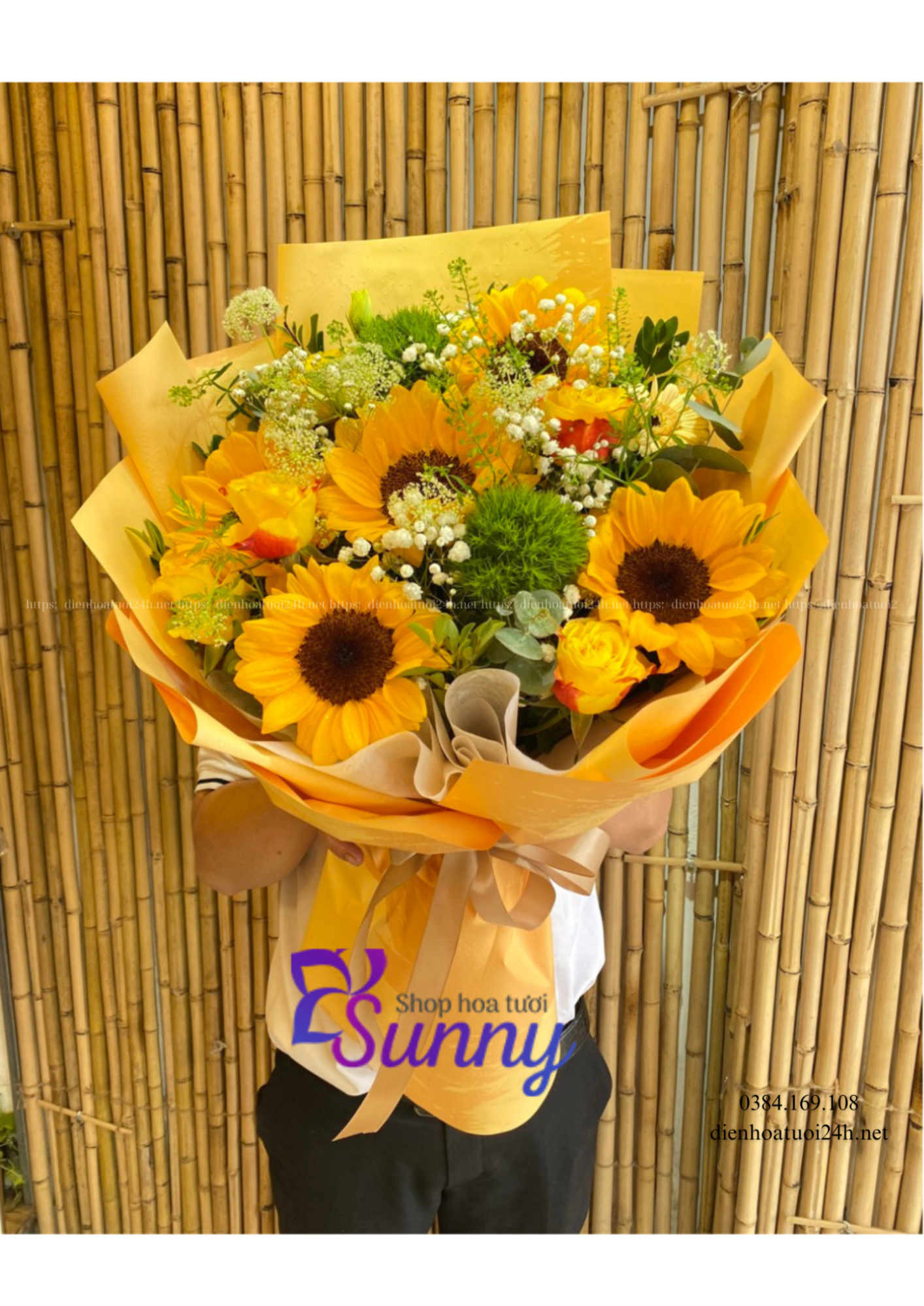 Bó hoa hướng dương Bó hoa hướng dương