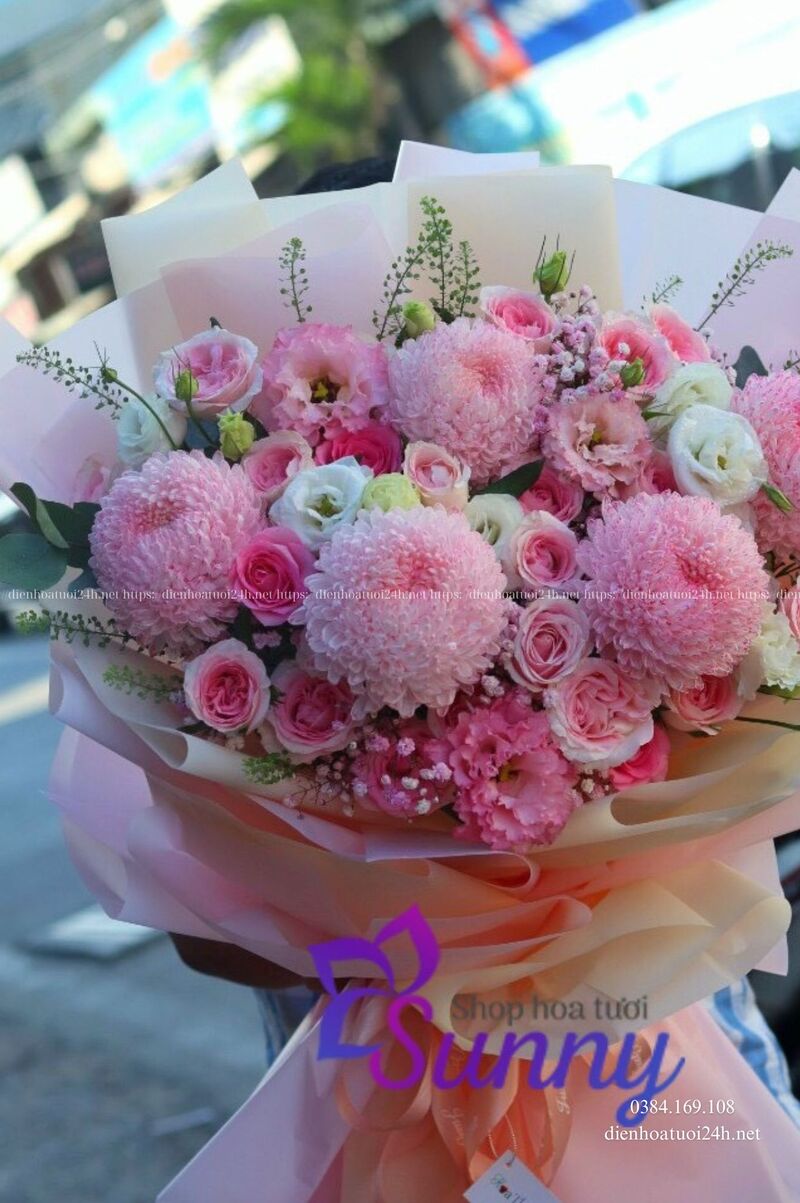 Bó hoa mẫu đơn Bó hoa mẫu đơn