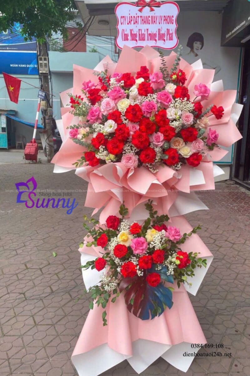 lẵng hoa chúc mừng hội nghị