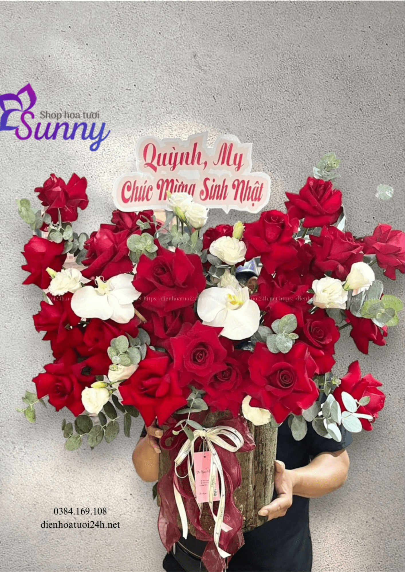 Giỏ hoa chúc mừng sinh nhật tại Sunny