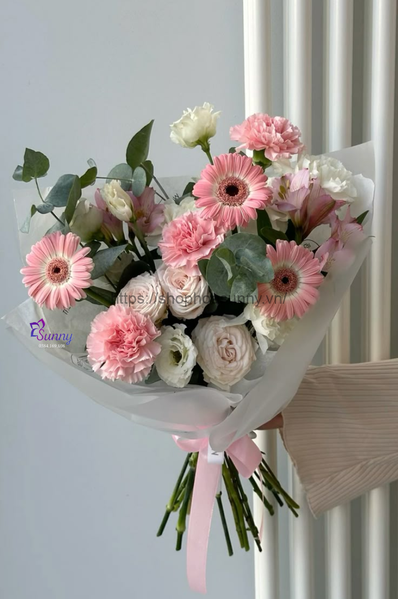 Bó hoa đồng tiền chúc mừng ngày 27/2