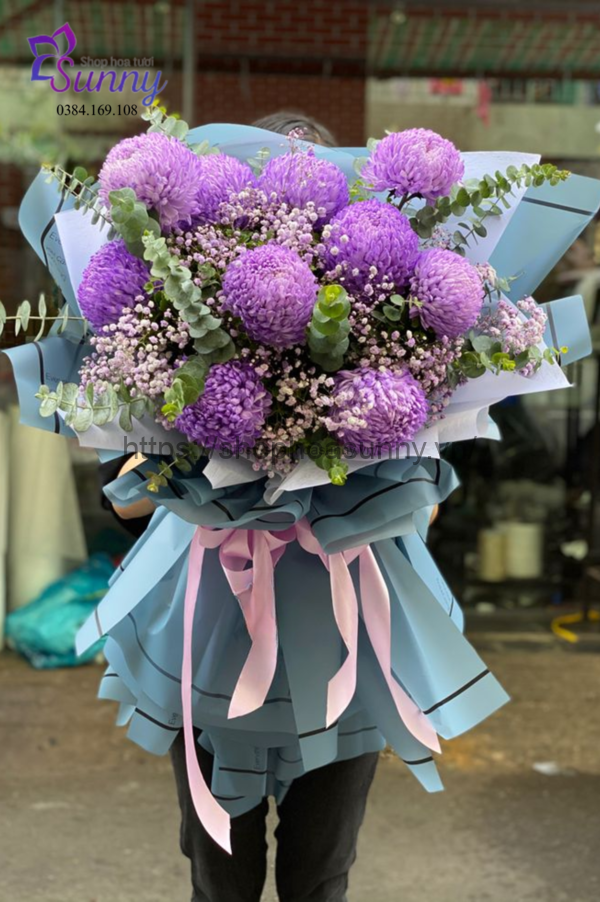 bó hoa mẫu đơn